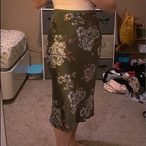 Altar’d State Silk Midi Skirt